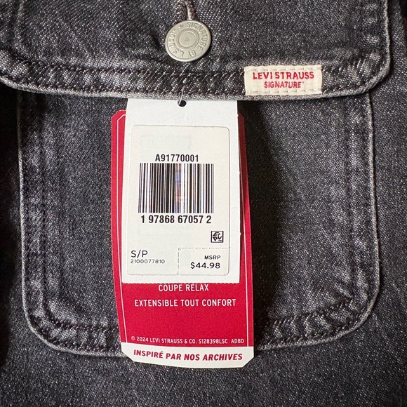 BRANDNEW Levi's Gray Denim Jacket - Picture 3 of 3